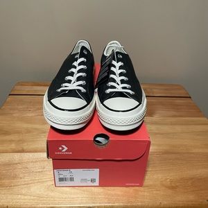 Converse Chuck Taylor 70 Ox Black Leather Sneaker